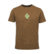 Black Diamond Placement Short Sleeve Tee Shirts - Mens, Dark Curry, Large, APX9ZQ750LRG1