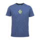 Black Diamond Placement Short Sleeve Tee Shirts - Mens, Ink Blue, Large, APX9ZQ421LRG1