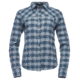 Black Diamond Spotter LS Flannel Shirt - Womens, Arctic Blue-Ash Plaid, Extra Small, AP7530409090XSM1
