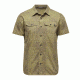Black Diamond Technician Mens Short Sleeve Shirt, Burnt Olive/Herb Plaid, Large, APB94J999LRG1