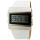 Black Dice Chill Men's Watch - SS Case, White Leather Strap BLABD-057-02