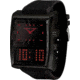 Black Dice Duo Project Men's Watch - Black Case, Red/Black Display BLABD-049-03
