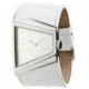 Black Dice Hustle Men's Watch - SS Case, White Dial, White Strap BLABD-003-03