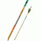 Black Eagle Arrows Instinct Crested Feathers Green and Yellow - .005in 6 Pack - 500, Wood, Green, Yellow, 500 Spine Instinct-Crested-G-Y-0003