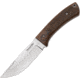 Black Fox Companion Fixed Blade Knife, 4.25 satin finish 440C stainless blade, Brown checkered pakkawood handle, 02FX728
