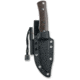 Black Fox Explorer Fixed Blade Knife, 3.94in, 440C, Micarta Brown Handle, 02FX741