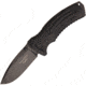 Black Fox Kuma Lockback Black Folding Knife,3.25in,Drop Point,Black G10 Handle BF704