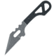 Black Fox Spike Fixed Blade Knife, 1.63 gray finish 440C stainless Wharncliffe blade, Black G10 handle, 02FX172
