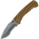 Black Fox Tan Framelock Folding Knife, Tan, Tan G10 handle with Gray titanium coated stainless, 01FX769