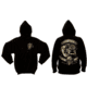 Black Ink U.S.M.C. Bulldog Hooded Pullover Sweatshirt, Mens, Black, Small, 80333-017