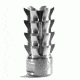 Black Rain Ordnance Milled Flash Suppressor, Machined Shiny, BRO-MFS-MACH