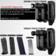 Black Scorpion Outdoor Gear Ambidextrous Single/Double Stack Competition Magazine Pouch, Ambidextrous, BLUE, MP01-1111-01BL