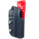 Black Scorpion Outdoor Gear Pro Heavy Duty Competition Holster, RH, Walther PPQ Q5 Match/ Mod 2, 5in Barrel, 1.5 - 1.75in Belts, Kydex/ 6066 Aluminum, Carbon Fiber/Red, HCD2-USPSABS-WALTHERQ5CFRH