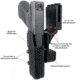 Black Scorpion Outdoor Gear Pro USPSA Competition Holster, Right Hand, Smith &amp; Wesson M&amp;P/ M&amp;P 2.0, 4.25in Barrel, 1.5 - 1.75in Belts, Kydex, Carbon Fiber, HC04-USPSA-MP9CFRH