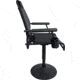 BLACK SIERRA EQUIPMENT HI-LINE Elevated Swivel Chair, Black, HCH-039-BLK-BSE