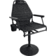 BLACK SIERRA EQUIPMENT HI-LINE Elevated Swivel Chair, Black, HCH-039-BLK-BSE