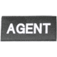 Blackhawk! White on Black 90IN01 Agent Patch
