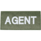 Blackhawk 90IN01 Agent Patch White on Green