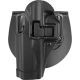 BlackHawk CQC SERPA w/Beltloop &amp; Paddle Holsters, Glock 20/Glock 37/Glock 21/Smith &amp; Wesson M&amp;P 45L, Left Hand, Matte, Black, 410513BK-L