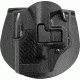 BlackHawk CQC SERPA Beltloop Paddle Holster, Left  Carbon Black 410001BKL