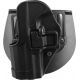 BlackHawk CQC SERPA w/Beltloop &amp; Paddle Holsters, Left Hand, Black, 410509BK-L