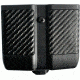 BlackHawk Double Magazine Case, 9mm/.40 cal/.45 cal/10mm/.357 Sig, Carbon Fiber, Black ,Single Stack, 410510CBK