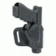 BlackHawk Grip Break Leather Holster for Glock 17/19/22/23/31/32, Right, Black 421903BK-R