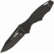 BlackHawk Hornet Folding Knife, 3.25in, D2 Tool Steel, Plain Edge, Sideliner G-10 Handle, Black, BH15H201BK