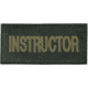 Blackhawk Instructor Patches, Green on Black