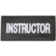 Blackhawk 90IN02WB Instructor Patch, White on Black