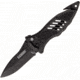 BlackHawk Large Button Lock Folding Knife, 3.75in, D2 Tool Steel, Plain Edge, Reinforced Nylon w/ 420J Stainless Steel Liners Handle, Black, BH15M301BK