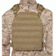 BlackHawk MOLLE Lightweight Plate Carrier Harness, Coyote Tan, Medium