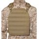 BlackHawk MOLLE Lightweight Plate Carrier Harness, Coyote Tan, Medium, 37CL83CT
