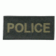 Blackhawk Police Patch, Green on Black
