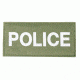 Blackhawk Police Patch, White on Green
