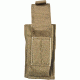 Blackhawk S.T.R.I.K.E. Single Pistol Magazine Pouch w/TalonFlex &amp; Speed Clips, Coyote Tan, 38CL08CT