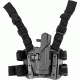 BlackHawk SERPA Tactical Level 3 Thigh Holster, Heckler &amp; Koch P2000/Heckler &amp; Koch P2000SK, Right Hand, Matte, Black, 430616BK-R
