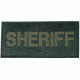 Blackhawk Sheriff Patch - Green on Black 90IN06GB