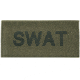 Blackhawk! SWAT Patch, Black on Green
