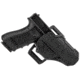 BlackHawk T-Series L2C Compact Holsters, Glock 17, Right Hand, Matte Black, Black, 410700BKR