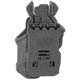 BlackHawk T-Series L2C Compact Holsters, Glock 19/Glock 26/Glock 27, Right Hand, Matte Black, Black, 410701BKR
