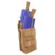 BlackHawk Tier Stacked M16 Magazine Pouch, Holds 2, Coyote Tan, 30 Rounds, 37CL118CT
