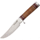 Blackjack Classic Fixed Blade Knife, 6in, A2 Tool Steel, Brushed, Stacked Leather Handle BCB127L