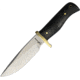 Blackjack International Small Hunter Black Micarta Knife, 3.5 satin finish stainless drop point blade, Black micarta handle, KE41-BJ067