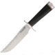 Blackjack Model #3 Fighter Black Canvas Fixed Blade Knife, 7in, A2 Tool Steel, Standard Edge, Satin, Black, Canvas Micarta Handle BCB37BM