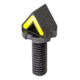 Blitzkrieg Components AR-15 Chevron Front Sight Post w/ No Tool, Green, ARCFS08LG