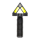 Blitzkrieg Components AR-15 Chevron Front Sight Post w/ Tritium Dot And No Tool, Green, ARCFS08LGTD