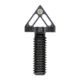 Blitzkrieg Components AR-15 Chevron Front Sight Post w/Tritium Dot And No Tool, White, ARCFS08WTD