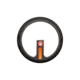 Blitzkrieg Components HK Flat Gen 2 Tritium Dot Front Sight, Orange Stripe, HKFLTOTD