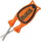Block Sharpener The Block Knife Sharpener O/B, 5.5 overall, Orange and black polypropylene and thermal plastic, ORANGE / BLACK